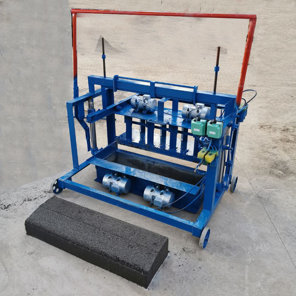 小型手动制砖机移动式空心切块机水泥免烧砖机器