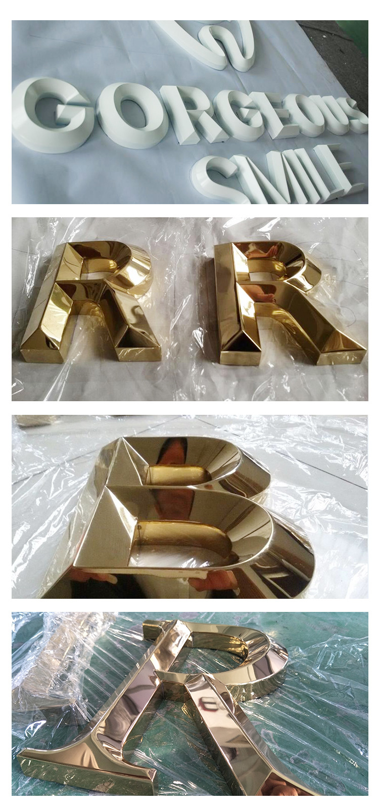 吴江三维字简约户外不锈钢三维立体字制作金属字加工定制