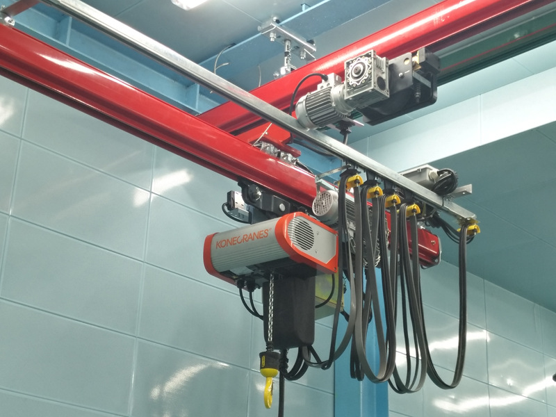 125kg科尼环链电动葫芦kbk轻轨吊单梁起重机kbk铝轨悬臂吊