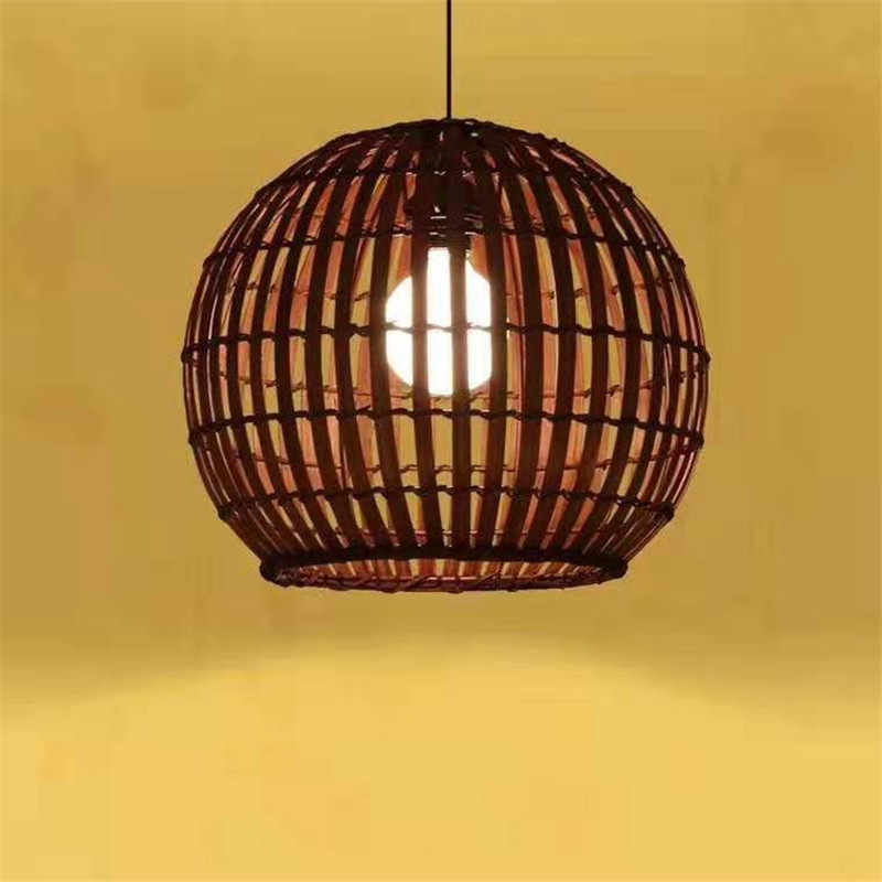 日式禅意茶室创意民宿榻榻米灯创意竹藤吊灯bamboo lighting竹灯