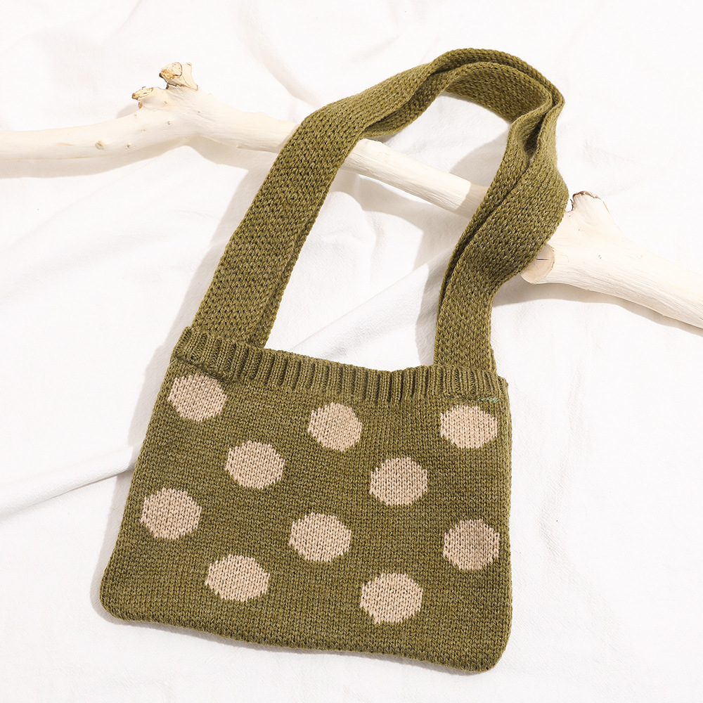 儿童针织包包日韩条纹男女童斜跨包时尚可爱宝宝毛线单肩包零钱包