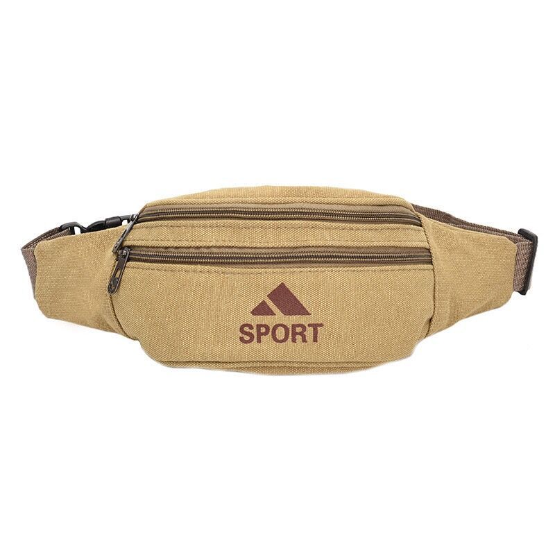 Factory Wholesale Multi-Functional Outdoor Sports Close-Fitting Men's and Women's Canvas Waist Bag Running Cycling Wear-Resistant Coin Purse