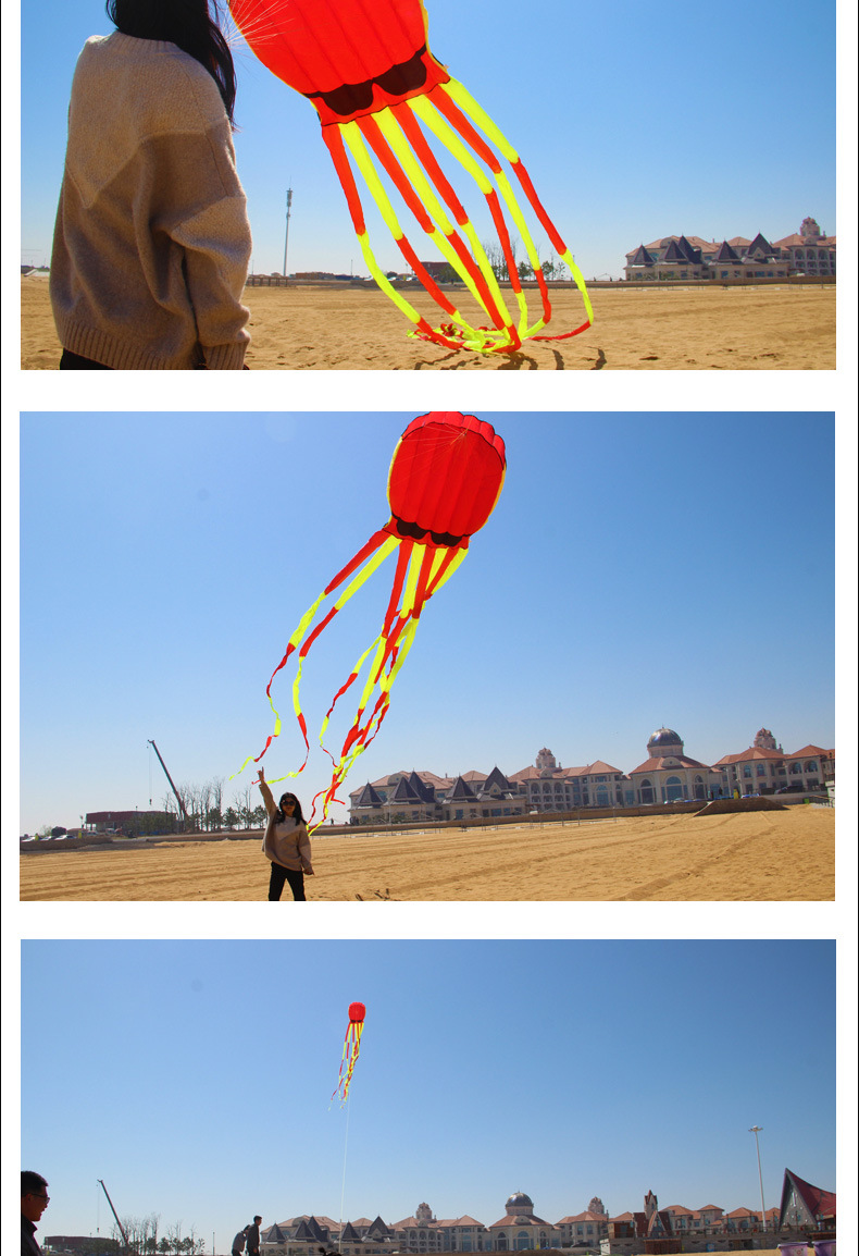 潍坊风筝批发 2019年新款软体水母风筝 跨境电商产品 速卖通