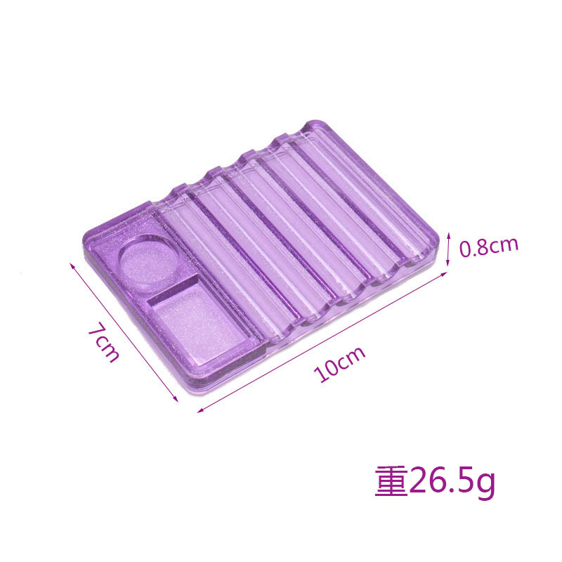 New Nail Beauty Japanese Multi-Purpose Pen Holder 5 Grid Pen Holder with Palette Glue Mixing Nail Brush Blending Pen Placement Tools