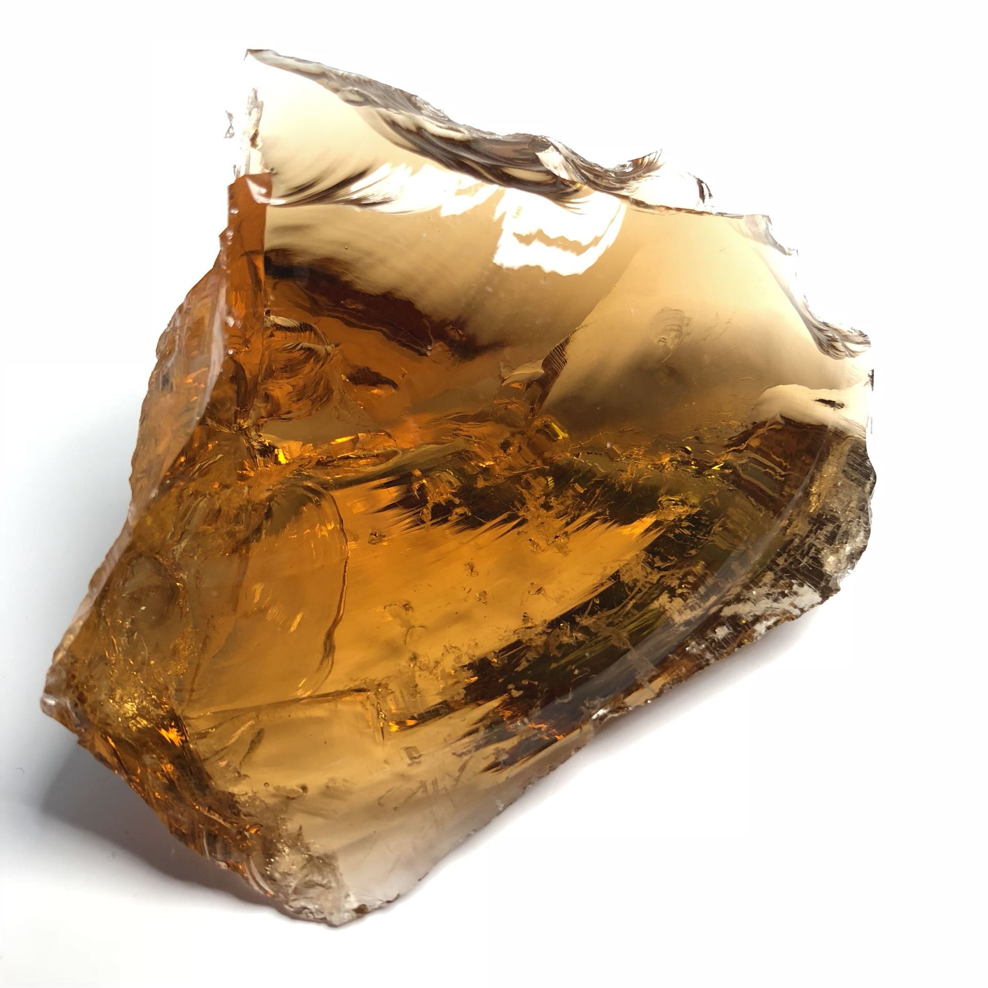 安德鲁光工水晶 琥珀色 风水摆件 守护 居家气场