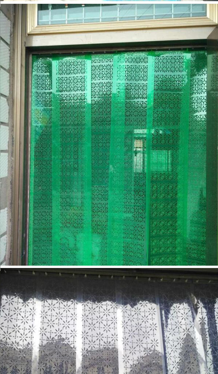 夏季带孔透气软门帘pvc塑料网眼镂空防蚊虫防蝇透明隔断皮门帘子