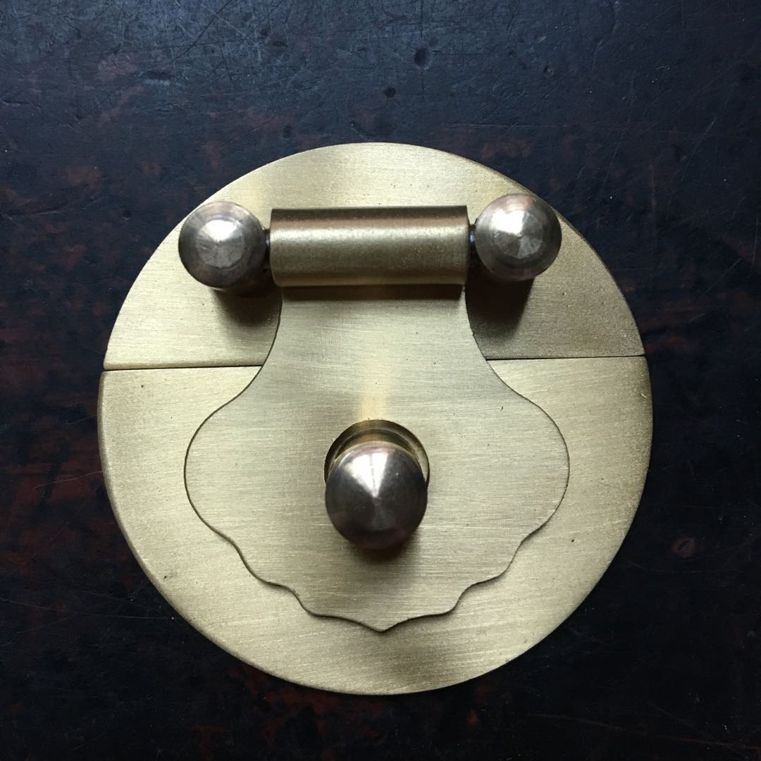 铜箱扣樟木箱扣包装盒五金配件铜搭扣锁扣礼品盒扣子 福龙铜件