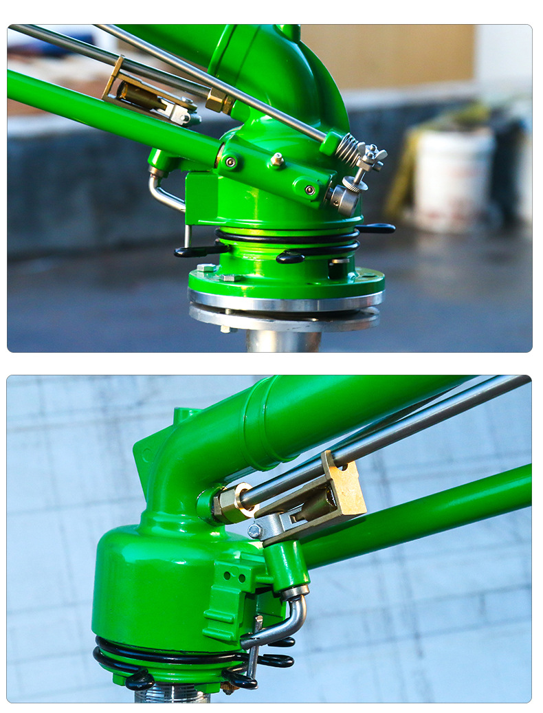可调控旋转涡轮蜗杆式喷枪40/50型号农用灌溉浇地除尘喷头批发