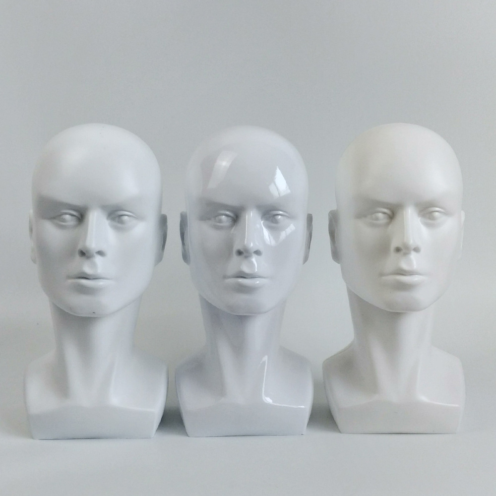 假发展示男款头模假发店男士假头套放置模特头假发支撑假人头模型