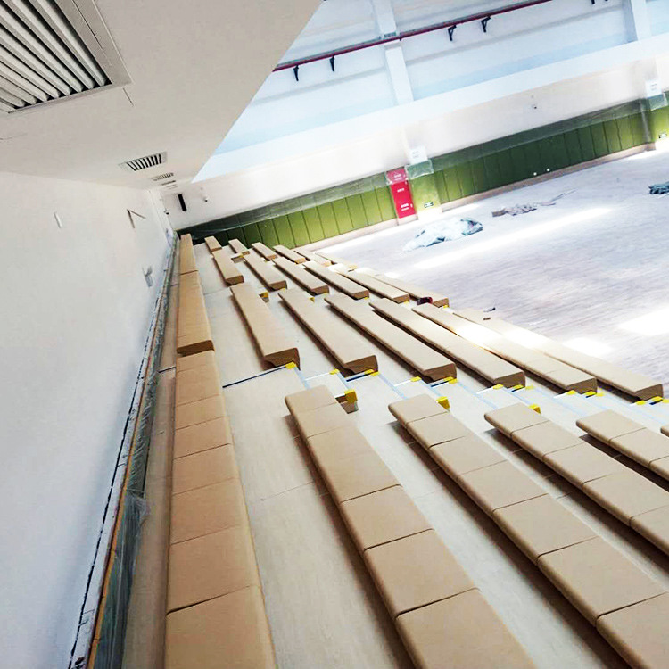 现货批发 电动伸缩看台座椅 水泥台阶座椅 移动伸缩看台座椅 定制