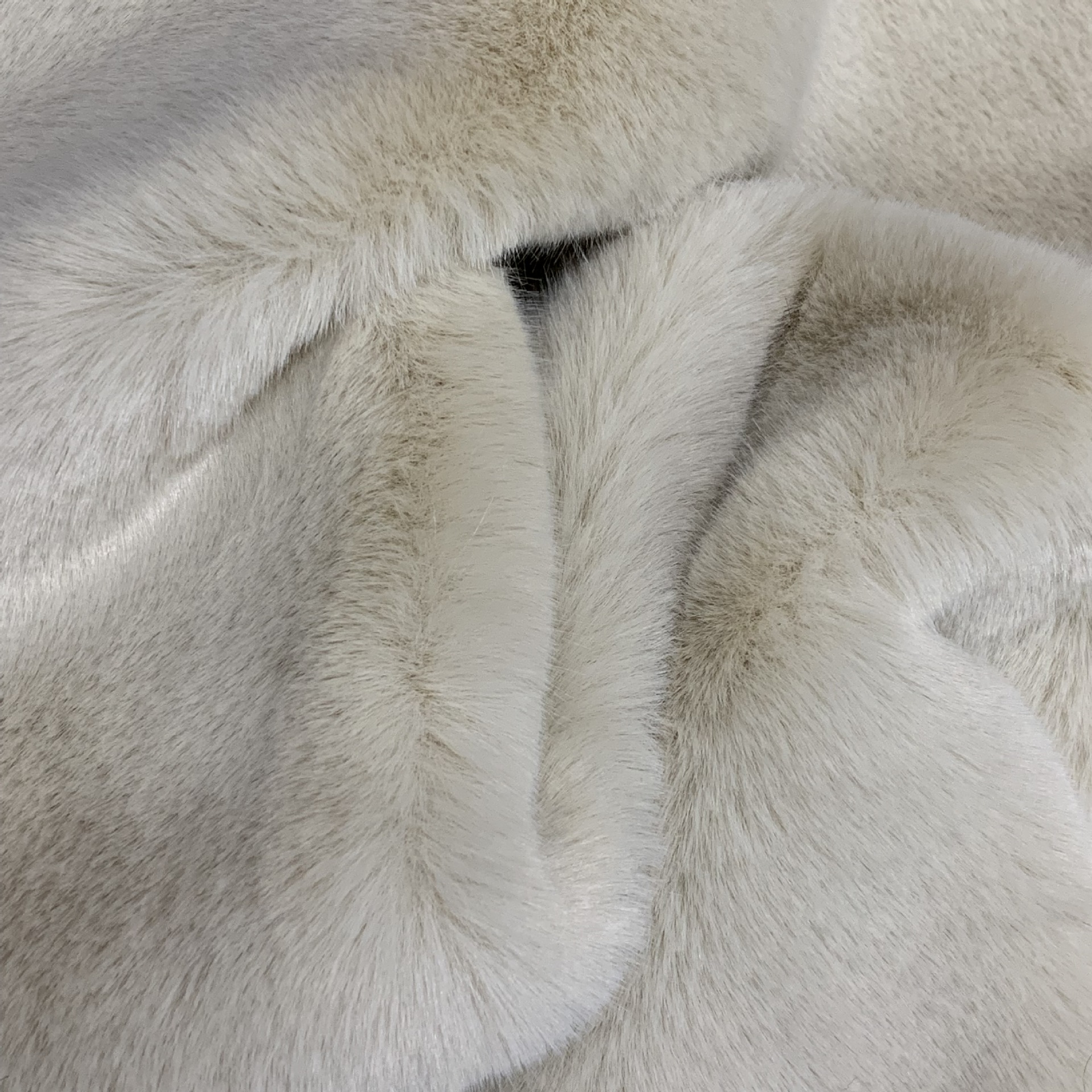 现货 优质高低毛面料 仿兔毛长短毛 貂绒 秋冬大衣服装毛领面料