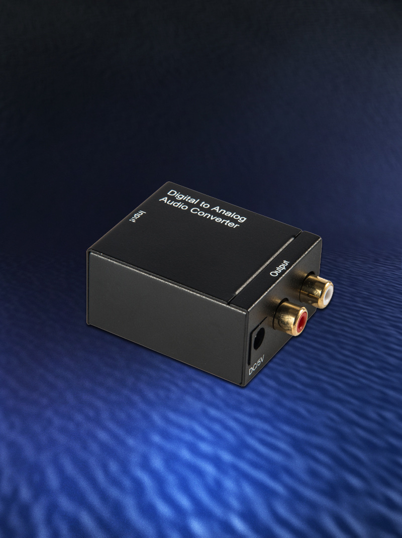 厂家直销音频数字转模拟 光纤/同轴转换器 高清音视频转换器