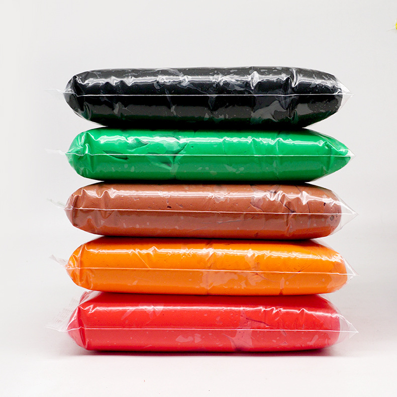 500g超轻粘土 幼儿园单色大包彩泥 袋装一斤粘土 儿童diy手工泥