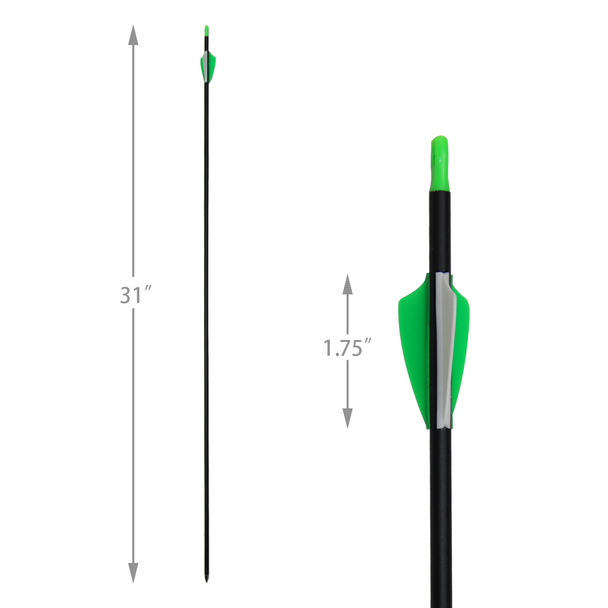 箭尾可旋转调节,美猎,反曲弓,复合弓都可使用.颜色,尺寸可定制!