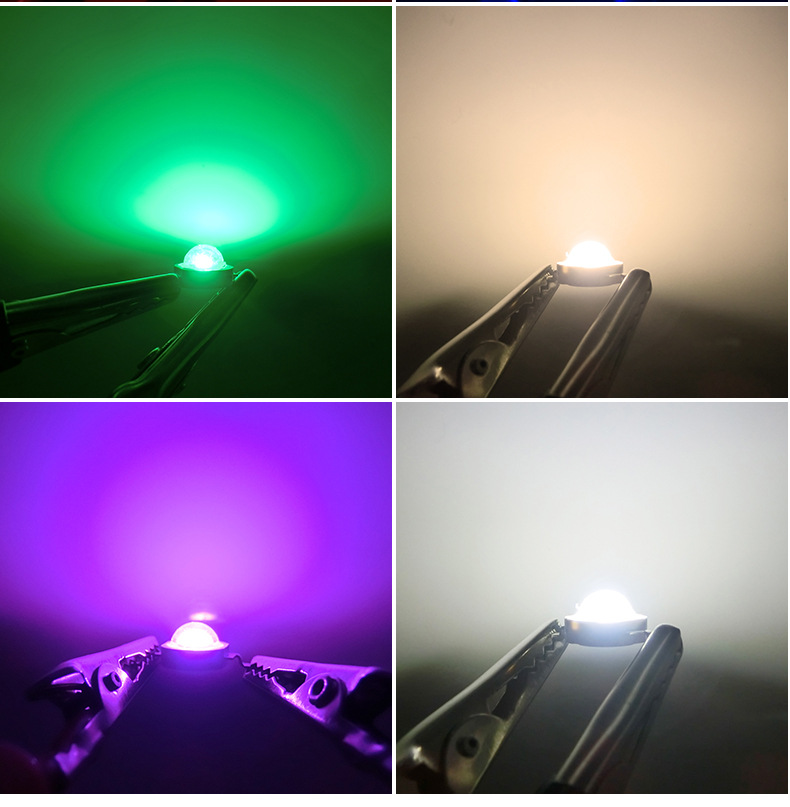 爆款厂家供应1w大功率红光led灯珠 各色 65-75lm台湾进口芯片封装