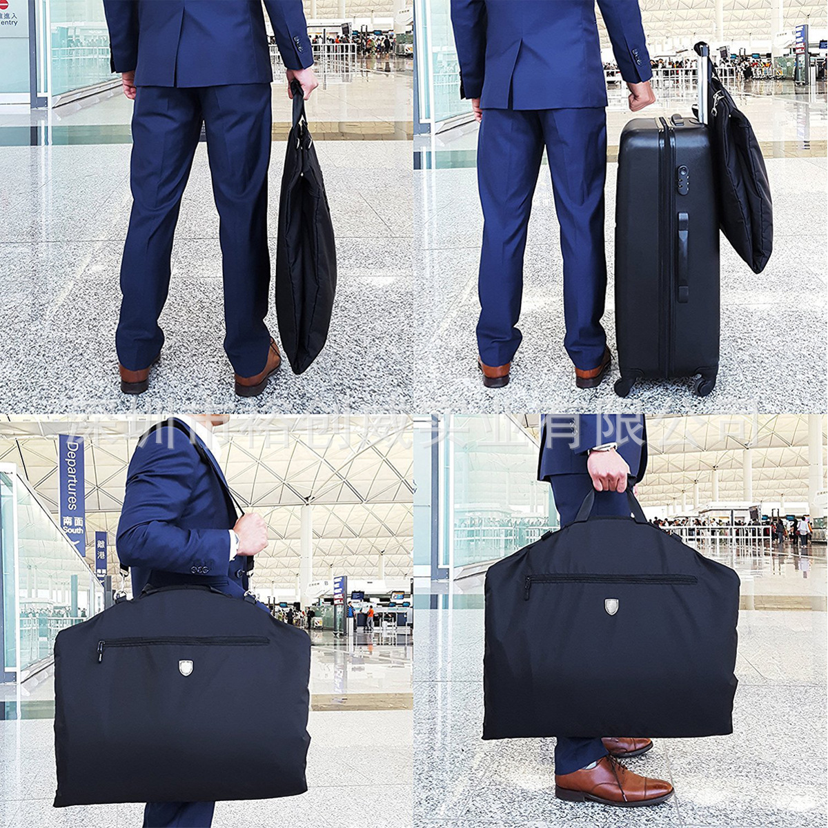 高端时尚斜挎手提西装袋西服包深圳手袋厂家来图来样加工定做