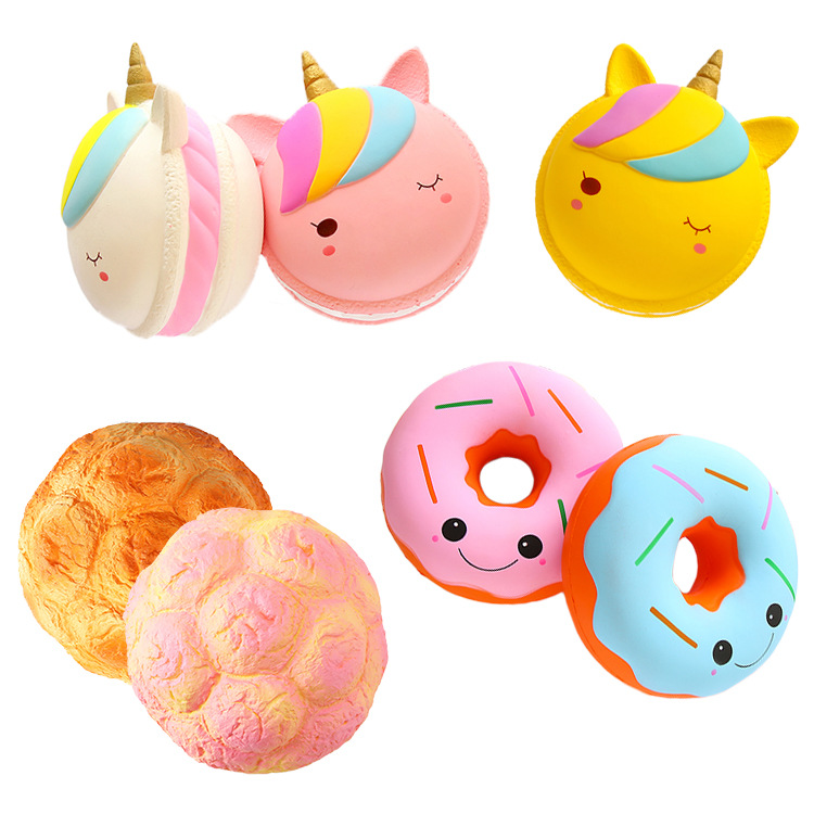 factory wholesale large single-angle macaron squishy large pinch toy new pu slow rebound toy