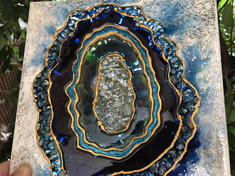 artresin巨云艺术树脂水晶画流体画3d立体勾线膏