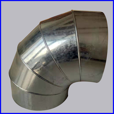 铁皮弯头 铝皮 不锈钢耐腐蚀通风管道保温弯头 螺旋风管弯头定做