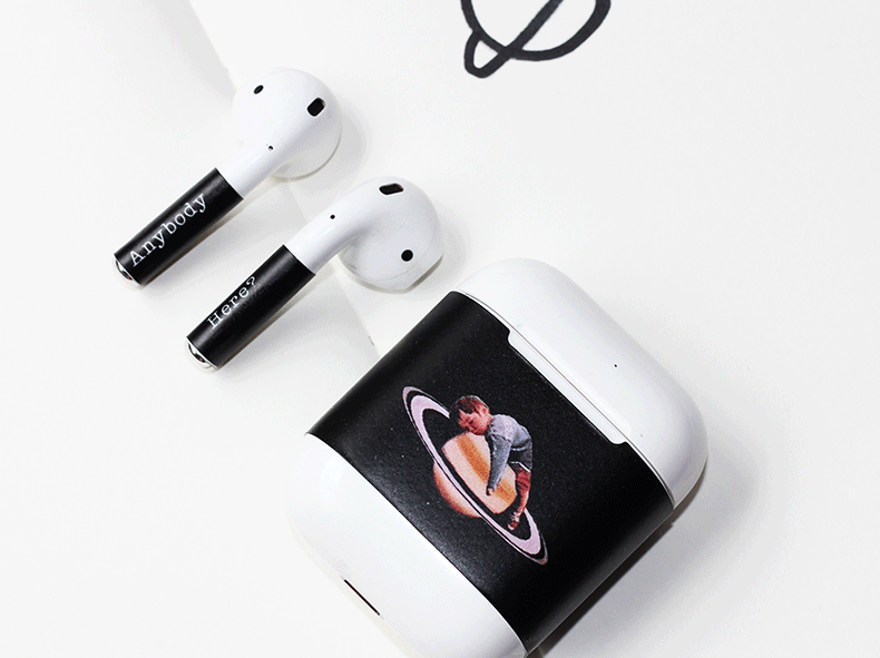mascool airpods贴纸适用苹果airpods 2蓝牙耳机贴纸防刮防水贴膜