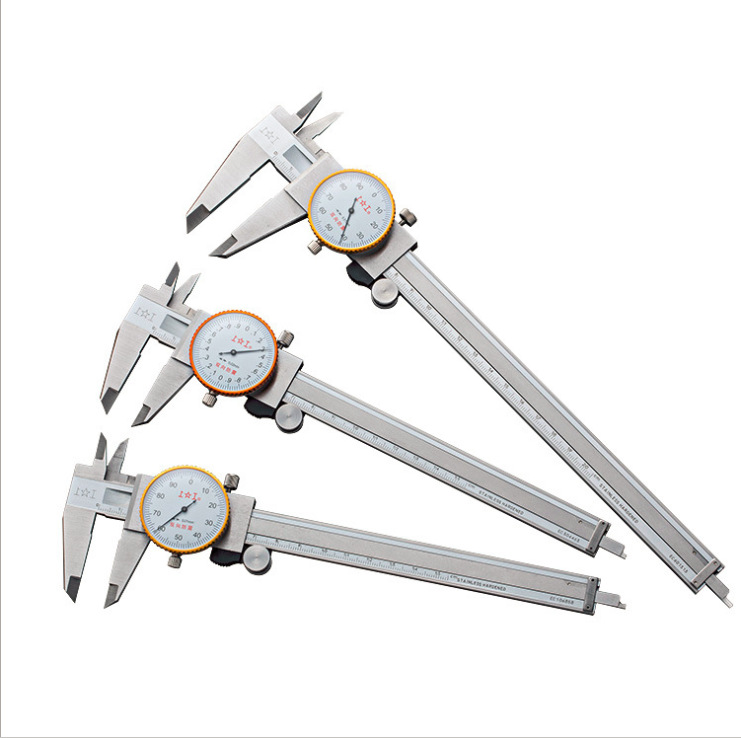上工带表卡尺0-150-200-300mm代表卡尺 高精度油标游标卡尺不锈钢