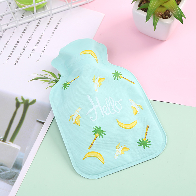 Cartoon Cute Sponge Hot Water Injection Bag Small Warm Belly Portable Student Heating Pad Water Injection Heating Pads Factory Wholesale