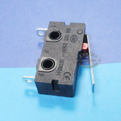 按下断电两脚小型行程开关 电路常闭合直柄两脚微动开关kw12-b-2