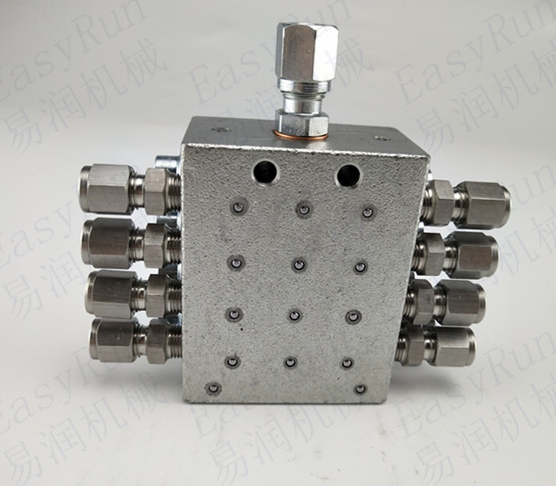 jpq型冲床分油器 片式加压油脂 递进式分配器一分6机床分油器