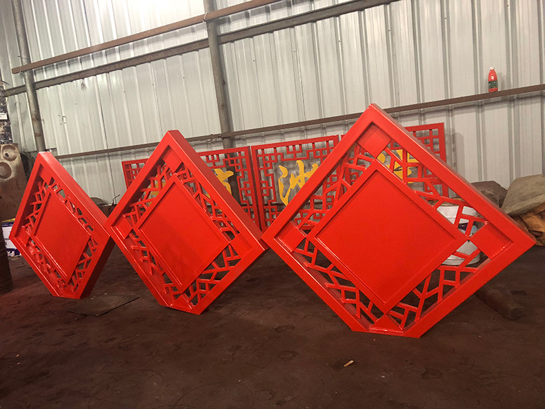 厂家定制 市政文化宣传广告牌 公园铁艺指示牌 广场道路标识立牌