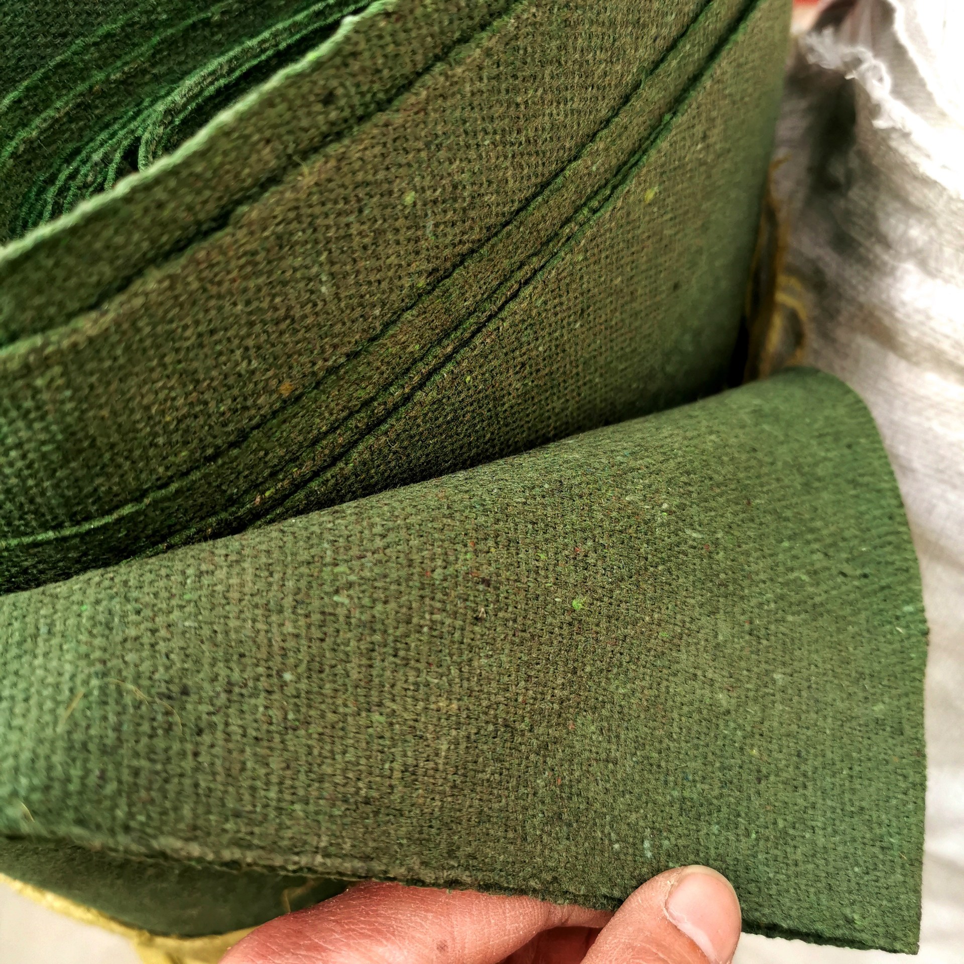 工业绿帆布 绿色中央空调通风口软连接 涤棉撑磨帆布有机硅帆布