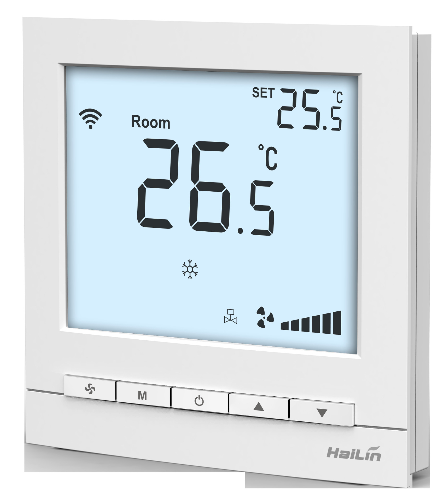 中央空调温控器四管制风机盘管液晶温控器开关面板9023wifi