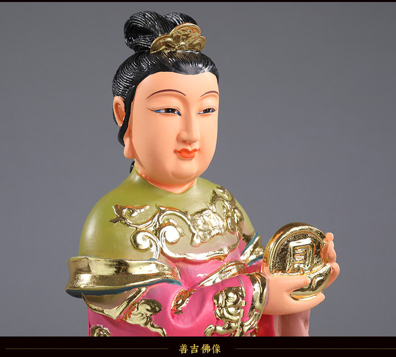 树脂佛像太阴神像 16寸 太阴娘娘 星君 日月星君供奉摆件