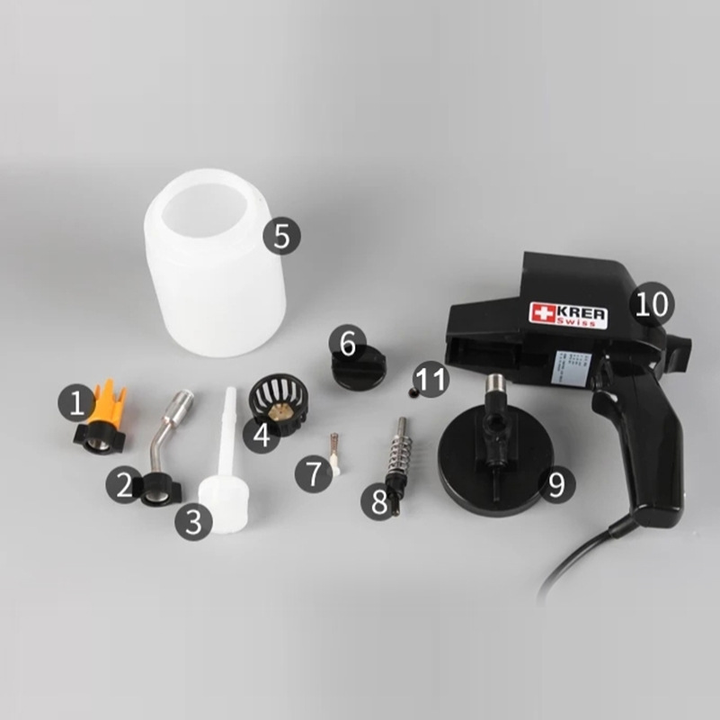 瑞士krea swiss krebs多功能食物喷枪喷砂机烘焙慕斯蛋糕喷雾上色