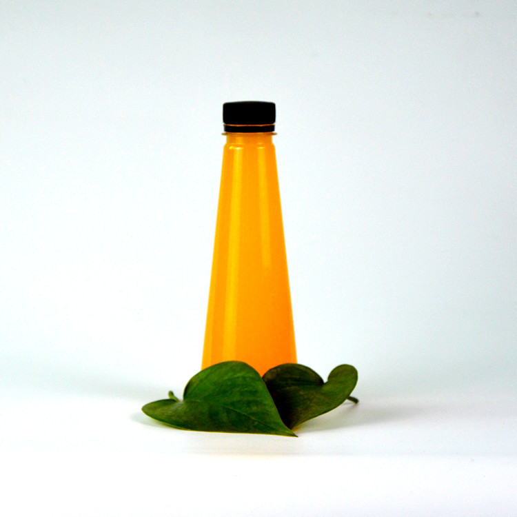 广东供应280ml圆锥形果汁瓶 锥形pet瓶子 果汁专用塑料瓶