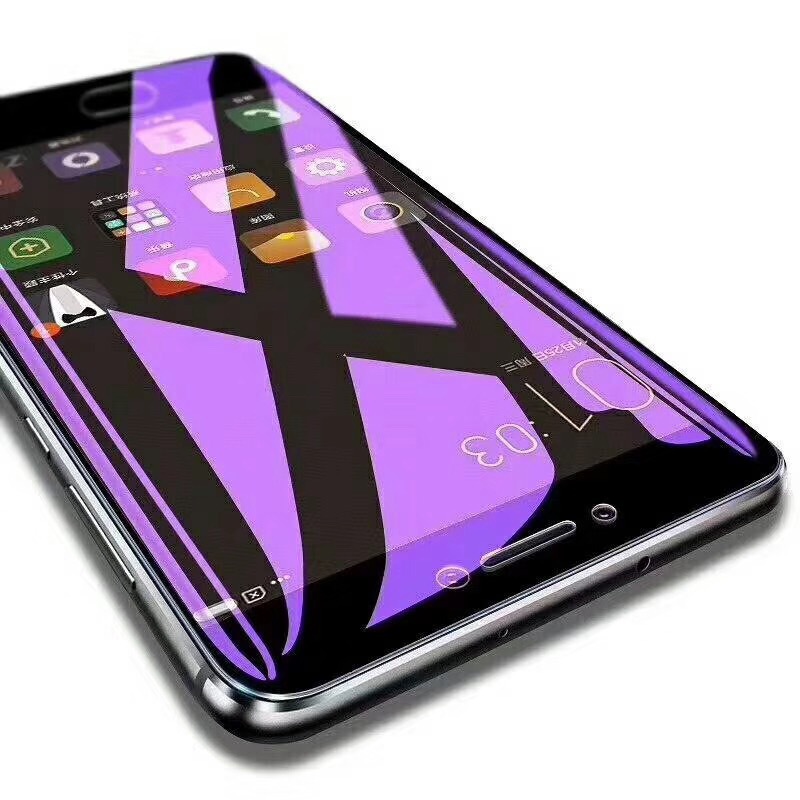 适用小米8 9se mix3红米6pro note73 s2全屏透明紫蓝光手机保护膜