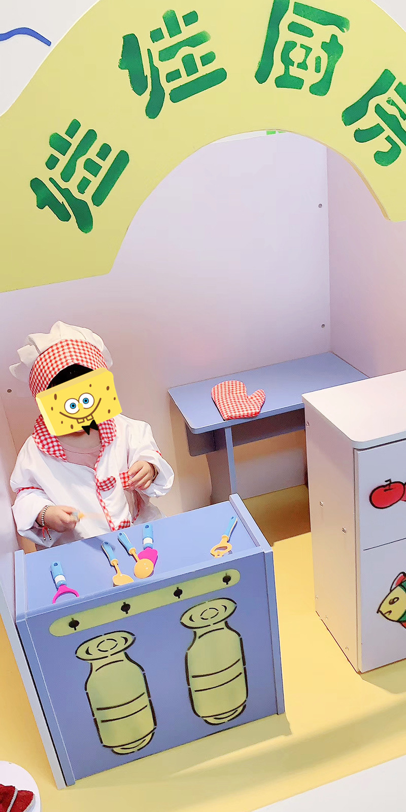 幼儿园游戏屋 木质防火板小房子儿童娃娃家区角 过家家角色扮演
