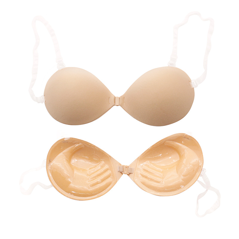 3cm加厚肩带手掌隐形文胸乳贴聚拢亚当之手硅胶胸贴silicone bra