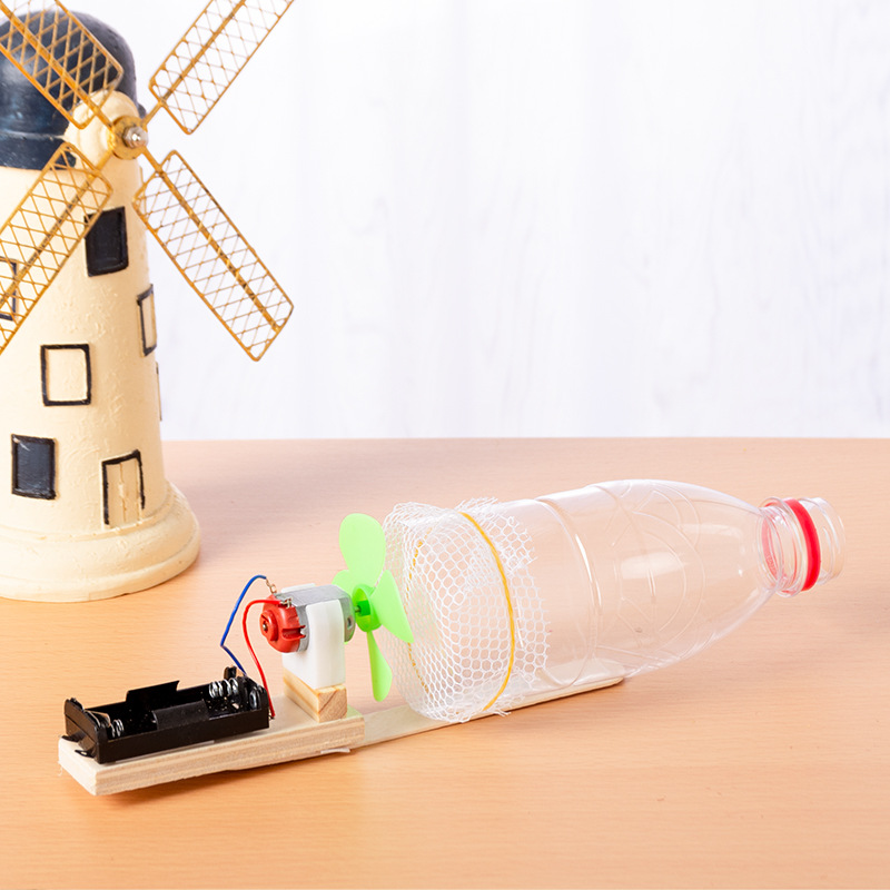 科技小制作 电动吸尘器diy小发明科学生实验手工环保材料拼装玩具