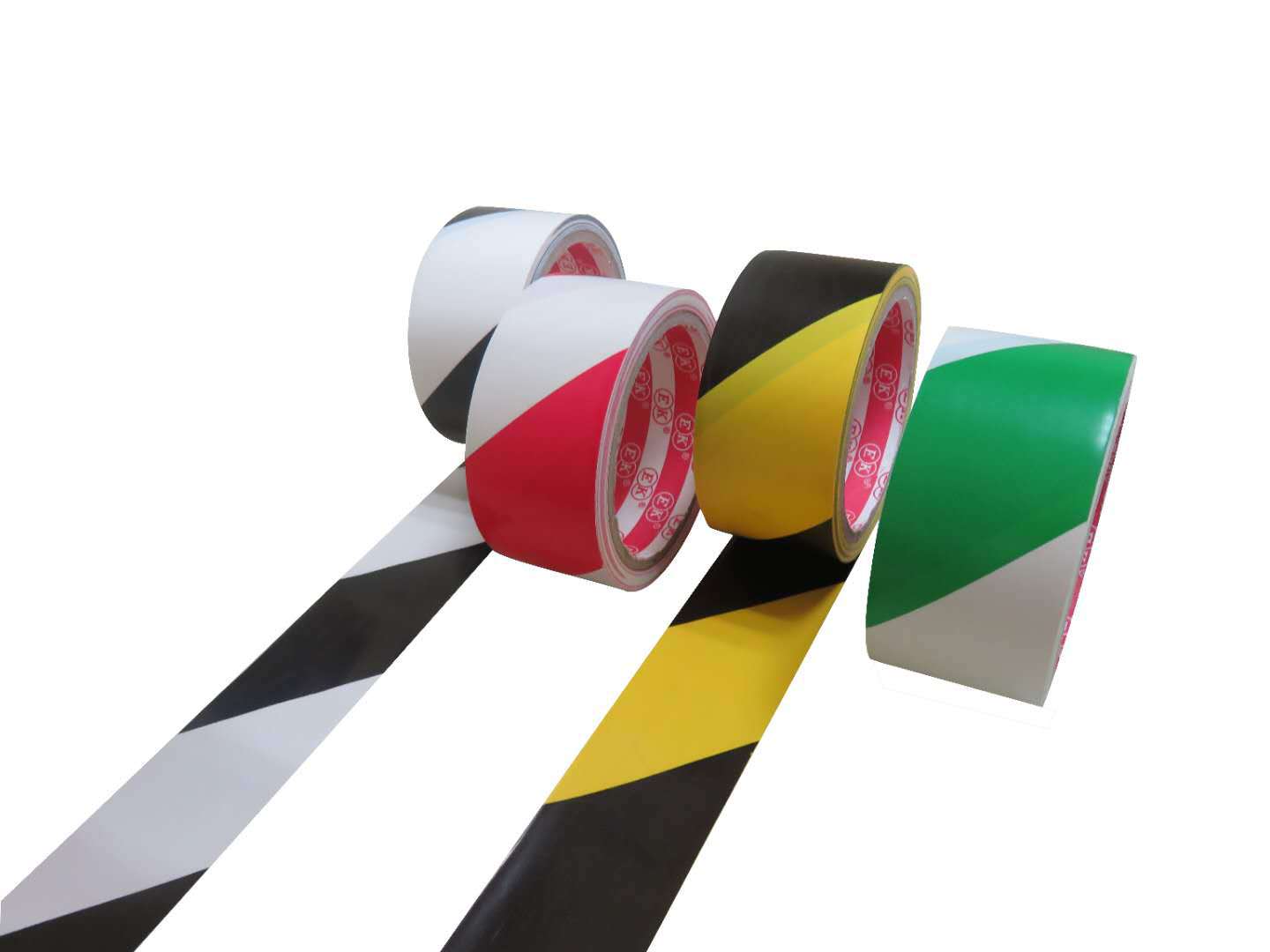 警示胶带pvc黑黄红白线警戒地标贴地板地面胶带彩色划线地板胶带