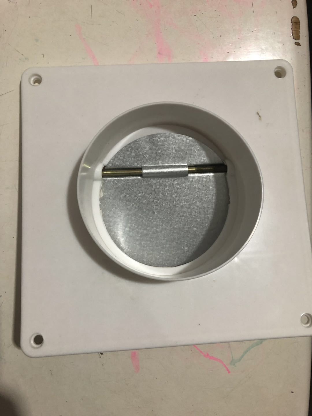 卫生间换气扇止逆阀厕所排气道防反味烟道止回阀100mm厂家直销