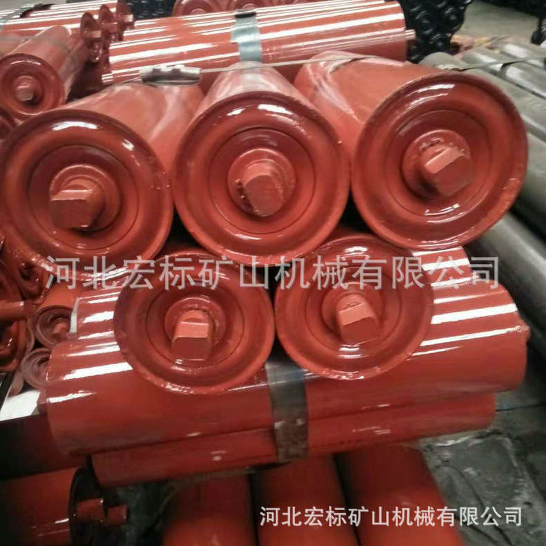厂家供应输送带托辊缓冲胶辊输送机托辊耐磨防滑托辊配件供应