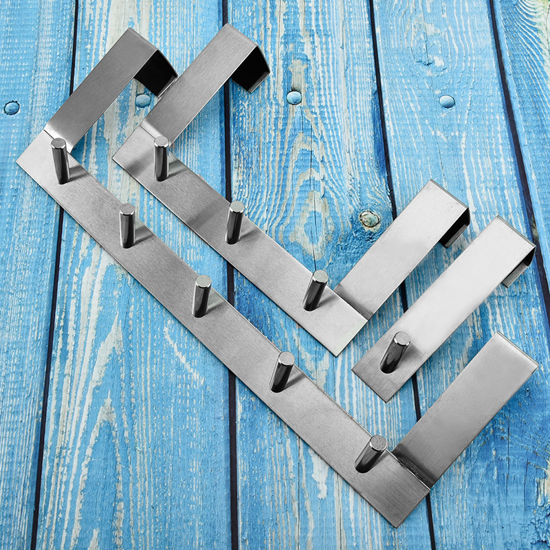 工厂批发不锈钢门后挂钩免钉门钩衣帽钩地摊厨房浴室衣钩供应批发