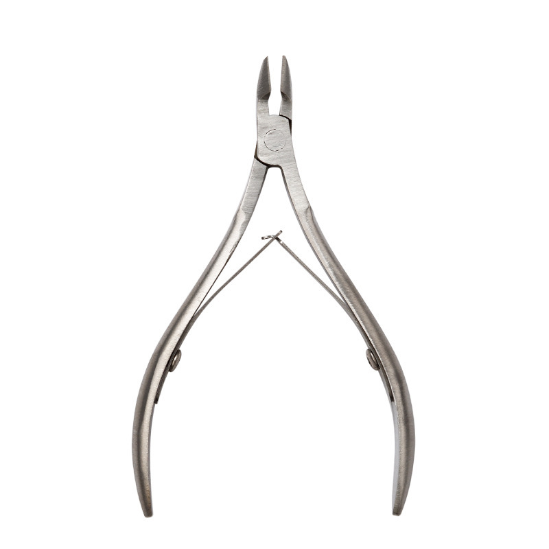 Manufacturer Supply 801 Stainless Steel Double Fork Exfoliating Scrub Scissors White Card Dead Skin Scissors Beauty Pliers Dead Skin Clipper Wholesale