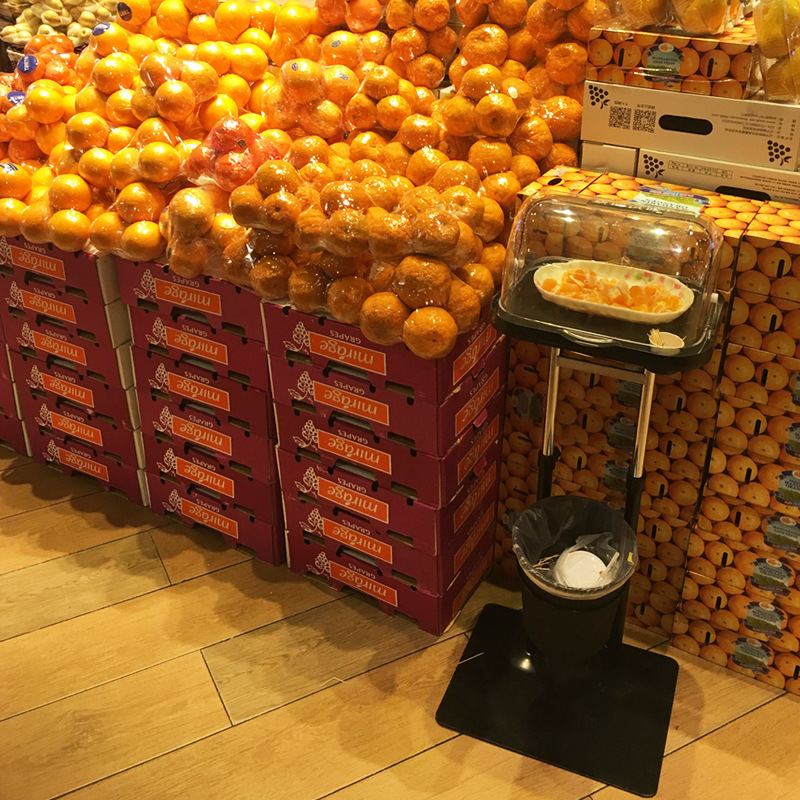 雅量商超精品超市试吃台 水果食品试吃台 可升降蛋糕促销架 批发