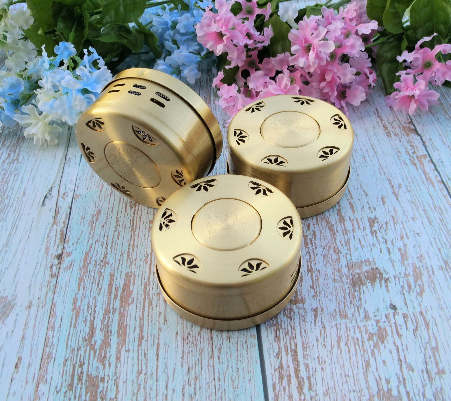 艾灸盒纯铜新款专利随身灸随身灸纯铜随身灸温灸器随身灸艾盒灸盒