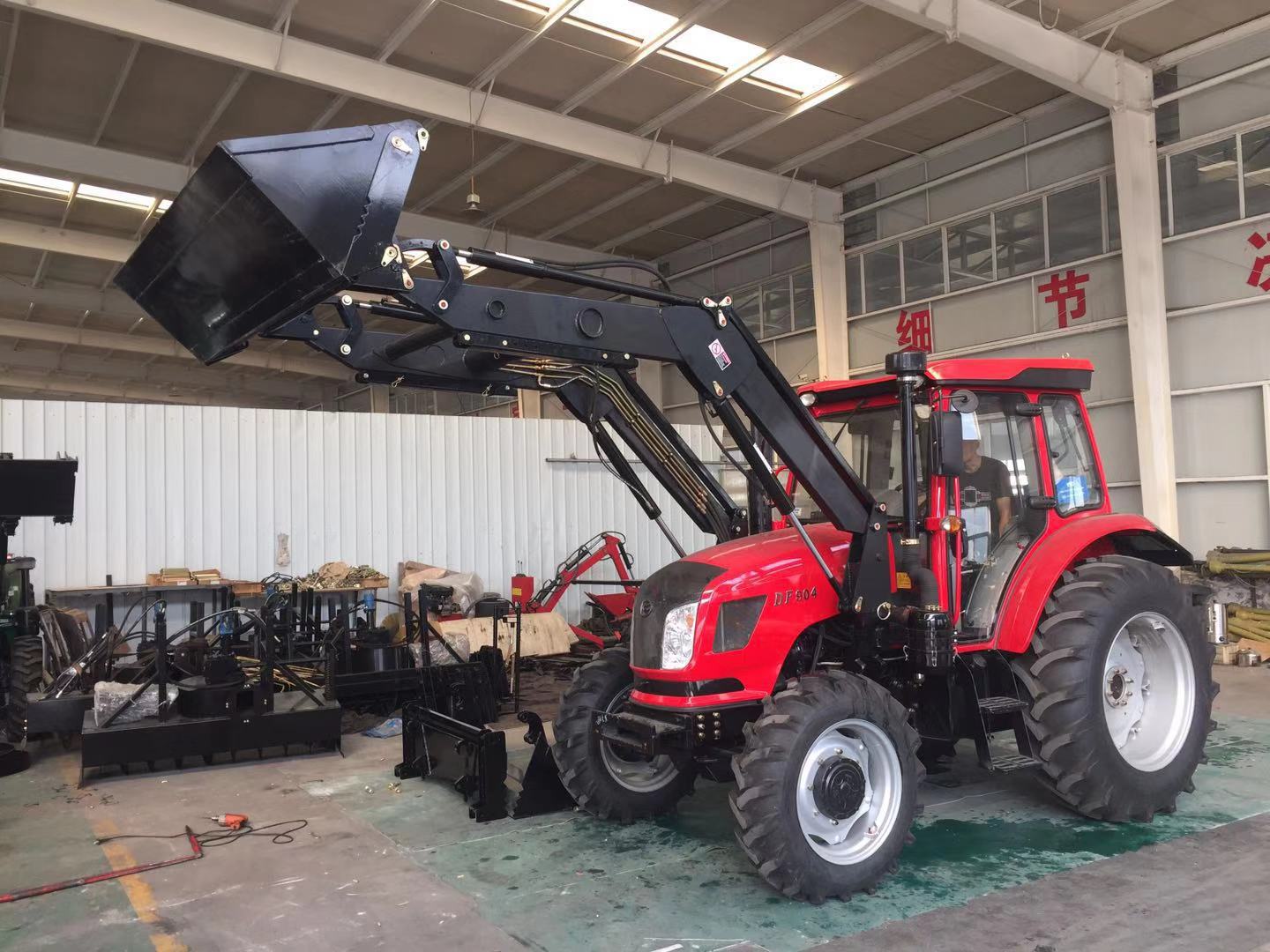 配套东风904拖拉机4合1铲斗前装载机tz12