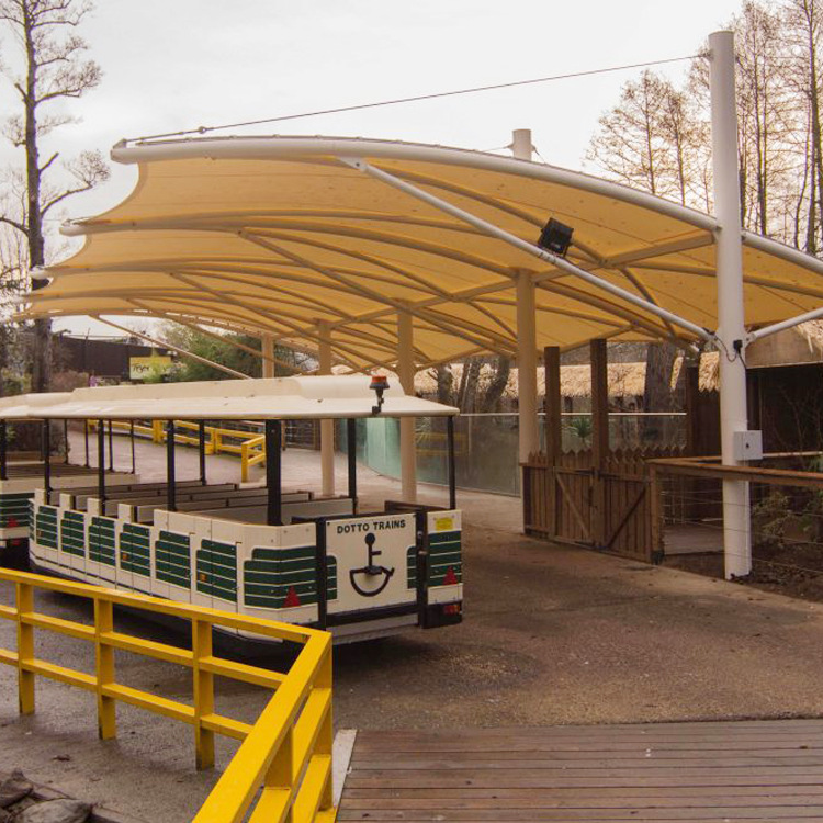 pvc,ptfe拱形张拉膜结构 悬挑膜结构车棚 索膜结构遮阳棚