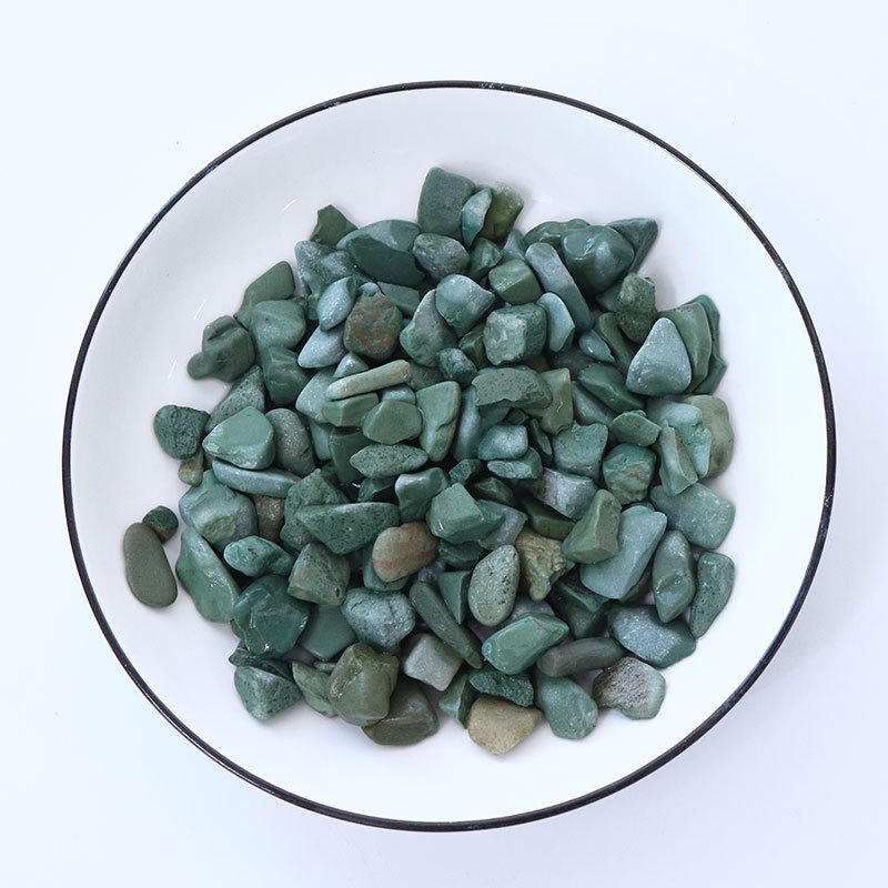 厂家供应丹东绿水洗石 绿色石子鹅卵石 透水地坪用石子