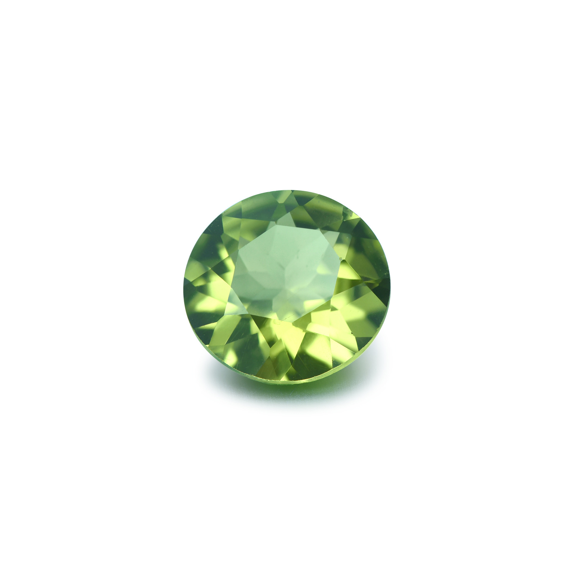 天然橄榄石裸石戒面半宝石水晶戒指吊坠空托耳钉银首饰订女制项链