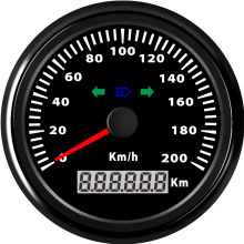 赛车摩托车电动车用速度里程表 带远光灯左右转向灯 仪表